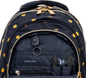 Plecak szkolny futrzany kotek Fluffy Kitty AB330 3 komorowy 20l ASTRABAG 3