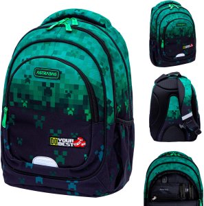 Plecak szkolny Minecraft Do Your Best AB330 3 komorowy 20l ASTRABAG 1
