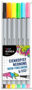 cienkopisy neonowe 6 kolorów do szkoły do biura 1