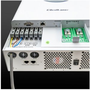 qoltec Modularny Hybrydowy Inwerter solarny Off-Grid 6.2kVA | 6.2kW |   120A | MPPT | 12 jednostek | BMS | Sinus | opcja Wi-Fi | Power Factor 1.0 1