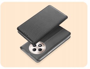 Hello Case ETUI Z KLAPKĄ DO OPPO RENO12 F 4G / 5G / FS 4G / 5G CZARNE MAGNETYCZNE CASE 2