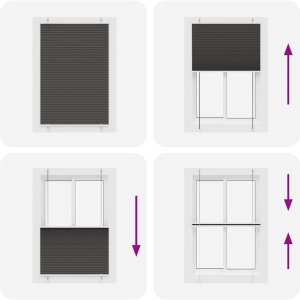 vidaXL Roleta plisowana czarna 90x150 cm Szerokość tkaniny 89,4 cm 7