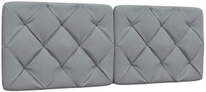 vidaXL Łóżko z materacem, jasnoszare, 140x190 cm, obite tkaniną 9