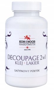 Klej 2w1 z lakierem do decoupage połysk 200ml 1