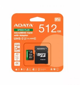 Karta ADATA Speed Plus MicroSDXC 512 GB Class 3 UHS-I/U3 A2 V30 (UD512GUI3V30A2SP-RA1) 3