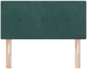 Wezgłowie z guzikami, ciemnozielone, 80 cm, aksamitne 4