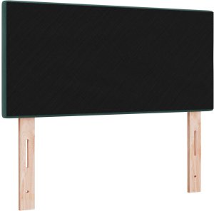 Wezgłowie z guzikami, ciemnozielone, 80 cm, aksamitne 7