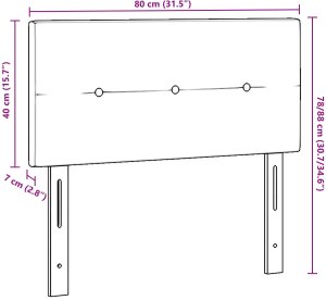 Wezgłowie z guzikami Różowe 80 cm Aksamit 9