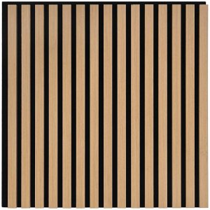 Panele ścienne akustyczne 8 szt. listewkowe fornir dębowy 6