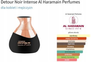 Al Haramain Detour Noir Intense EDP parfumuotas vanduo unisex, 100 ml 5