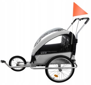 Przyczepka rowerowa amortyzowana 3w1 Kruzzel 25372 4