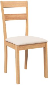 vidaXL Krzesła do jadalni z poduszkami 2 szt. drewno lite guma 4