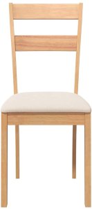 vidaXL Krzesła do jadalni z poduszkami 2 szt. drewno lite guma 5