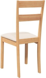 vidaXL Krzesła do jadalni z poduszkami 2 szt. drewno lite guma 7