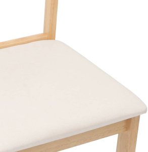 vidaXL Krzesła do jadalni z poduszkami 2 szt. drewno lite guma 8