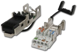Telegärtner J80026A0046, RJ45, Black, Stainless steel 1