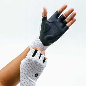 Rękawiczki kolarskie Rockbros szosowe rozmiar: XL - biało-czarne 4