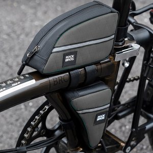 RockBros Torba trójkątna Rockbros na ramę rowerową 0,8l - zielona 5