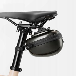 RockBros Torba podsiodłowa Rockbros sztywna, hard shell, kompaktowa, pojemność 0,4l - czarna 4