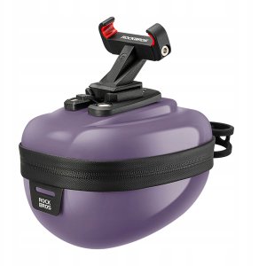 Torba podsiodłowa Rockbros sztywna, hard shell, kompaktowa, pojemność 0,4l - fioletowa 1