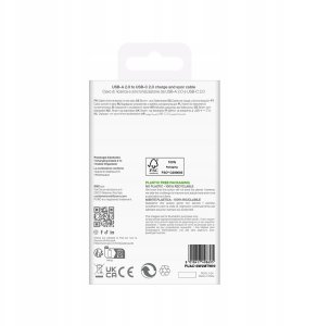 Kabel USB Puro USB-A - USB-C 2 m Biały (8018417498695) 3