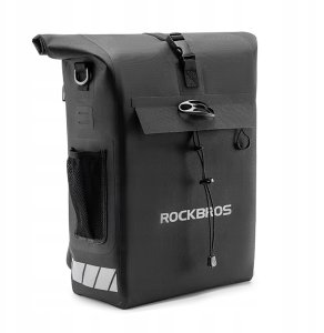 Sakwa rowerowa Rockbros z funkcją plecaka, wodoodporna, z zaczepem na kask 18l - czarna 1
