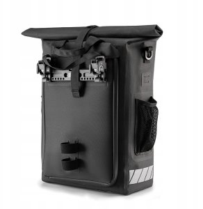 Sakwa rowerowa Rockbros z funkcją plecaka, wodoodporna, z zaczepem na kask 18l - czarna 4