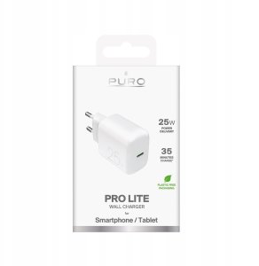 Ładowarka Puro Daily Prolite 25W USB-C Power Delivery - biała 2