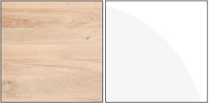 Szafka dolna kuchenna z szufladą MODENA MD12/D30S1 buk / biały połysk 3