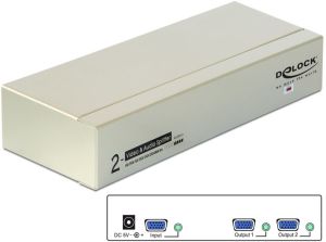 Delock Spliter VGA audio i wideo 450 MHz (87654) 1