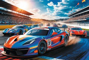 Trefl Puzzle Szybka wyścigówka 100 elementów (17403) 3