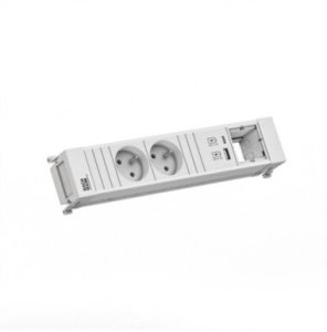 BACHMANN POWER FRAME 2xUTE 1xCM 1xUSB A/C 22W 0.2m GST18 1