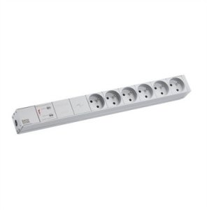Listwa 19-gniazdowa BACHMANN 1U 6xUTE 1xGVS, 2 m 1