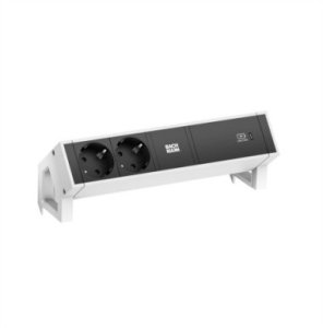 BACHMANN DESK2 2xstyk ochronny USB C, ładowarka USB 60W 0,2m GST18 biały 1