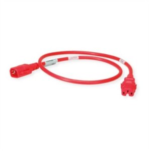 BACHMANN TwyLock C14-C15 1.0m czerwony 10A, blokada po obu stronach 1