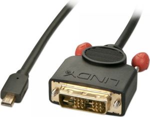 Kabel Lindy HDMI - DVI-D 1m czarny (41151) 1