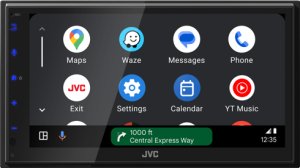 JVC KW-M595DBT radio samochodowe Czarny Wi-Fi 22 W Bluetooth 4