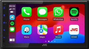 JVC KW-M595DBT radio samochodowe Czarny Wi-Fi 22 W Bluetooth 5