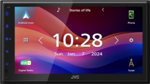 JVC KW-M595DBT radio samochodowe Czarny Wi-Fi 22 W Bluetooth 9