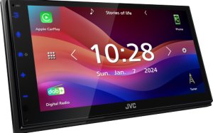 JVC KW-M595DBT radio samochodowe Czarny Wi-Fi 22 W Bluetooth 10