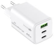 MediaRange MRMA116-2 ładowarka do urządzeń przenośnych Smartfon, Tablet Biały Prąd przemienny Szybkie ładowanie Wewnętrzna 2