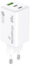 MediaRange MRMA116-2 ładowarka do urządzeń przenośnych Smartfon, Tablet Biały Prąd przemienny Szybkie ładowanie Wewnętrzna 4