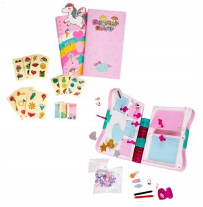 Sekretny Pamiętnik Na Kłódkę Notes Skrytka Kluczyk Akcesoria Różowy 4