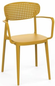 AIRE ARMCHAIR Krzesło ogrodowe, musztardowo-żółte 1
