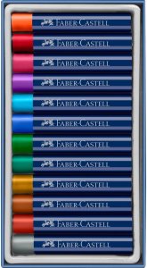 FABER-CASTELL Ölpastellkr. metallic 12er Kartonetui 1
