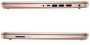 Laptop edukacyjny HP 14-dq0762dx / 9R8G4UA / Intel N4120 / 8GB / 128GB eMMC / HD / Win 11 / Różowy 5