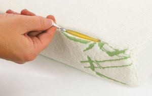 Poszewka na podgłówek klinowy Memory Bamboo 40x80 cm na zamek błyskawiczny 1
