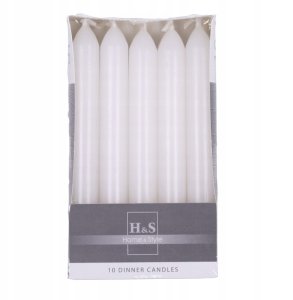 Świeca stołowa prosta DONAU HOME, 20x170 mm, 10 szt., biała 2