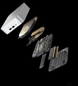 GEEKOM A8 Mini PC, AMD Ryzen 9 8945HS 8 rdzeni 16 wątków do 5,2 GHz 2