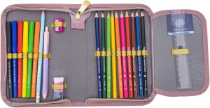 Piórnik z wyposażeniem 22el futrzany pluszowy kotek Fuffy Kitty AC11 ASTRA 2